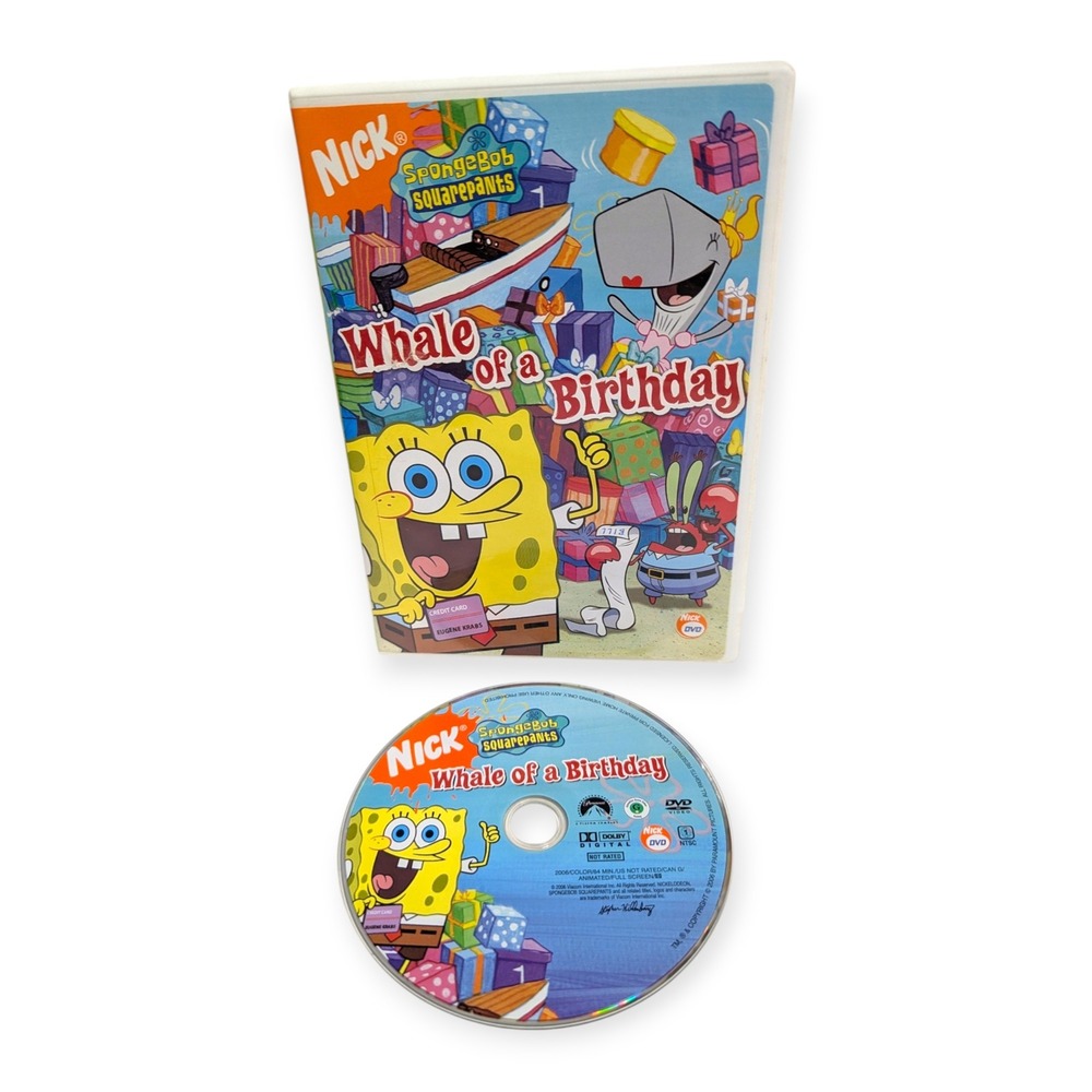 SpongeBob SquarePants Whale of a Birthday DVD 2006 Nickelodeon‎ Kids Movie